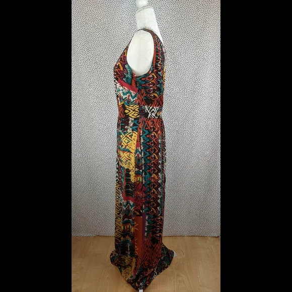 Robbie Bee Tribal Maxi Dress (Size: Large) - Picture 7 of 9